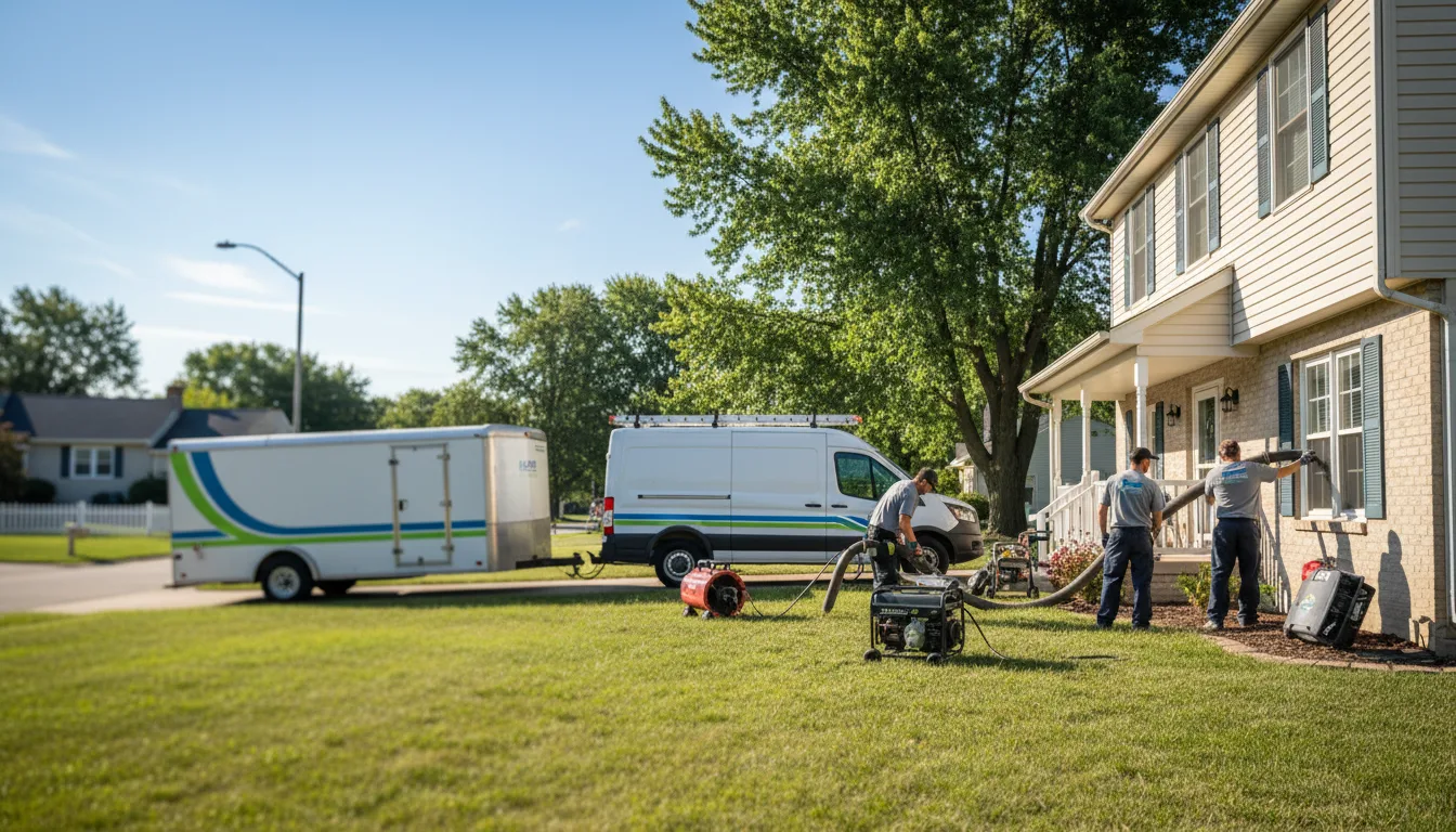Flooded Basement Restoration And Cleanup With Repair in West Salem, OH near me